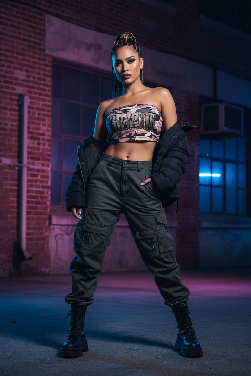 Women’s Camo Cropped Tube Top