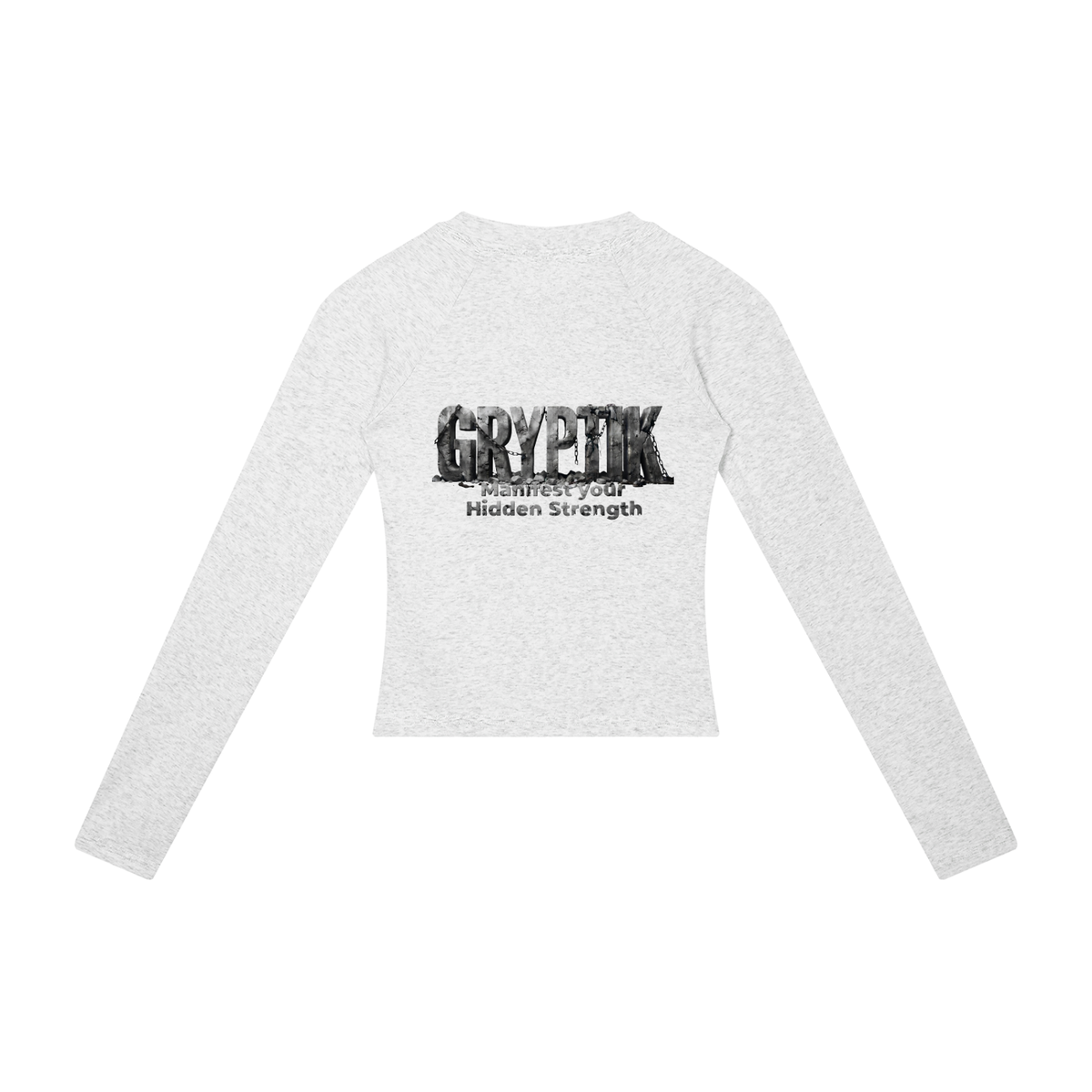 Gryptik Stitch Puppy (Purple) Slim Raglan Long Sleeve T-Shirt