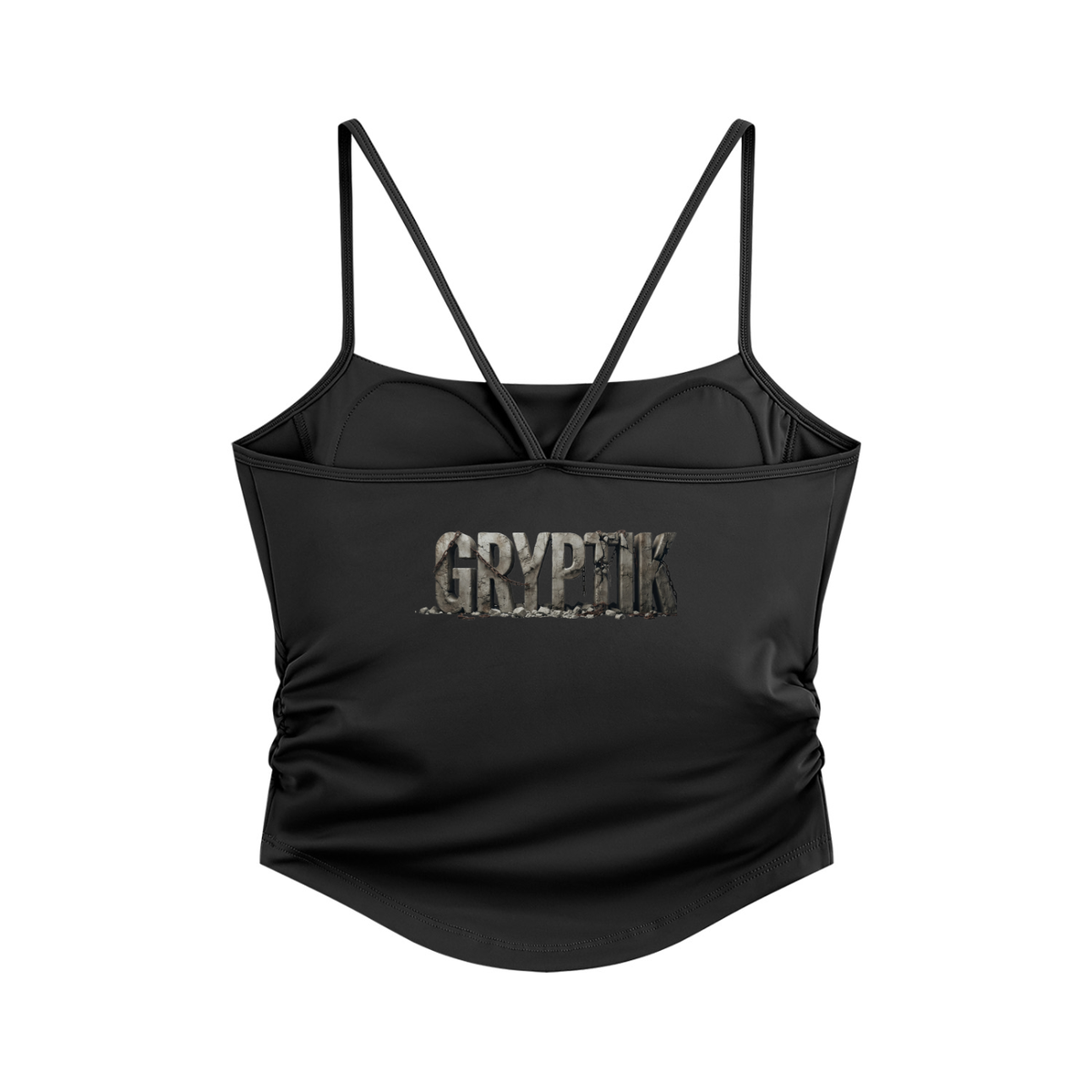 Gryptik Heart Ruched Yoga Tank Top