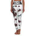 Gryptik Crowned Skull High-Waist Floral Dragonfly Yoga Leggings