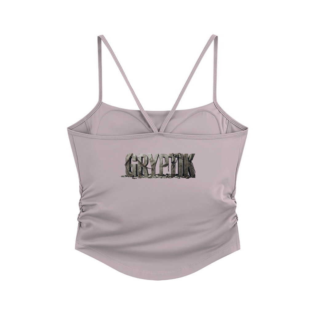 Gryptik Heart Ruched Yoga Tank Top
