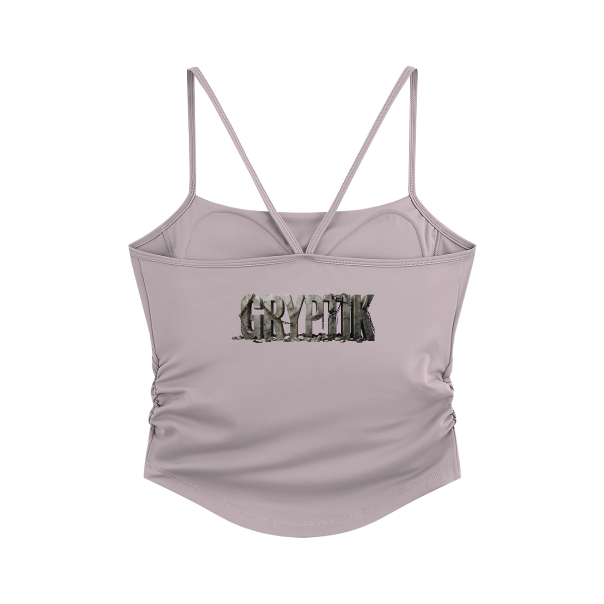 Gryptik Heart Ruched Yoga Tank Top