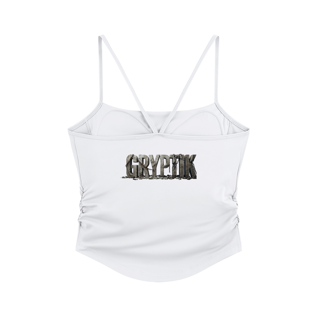 Gryptik Heart Ruched Yoga Tank Top