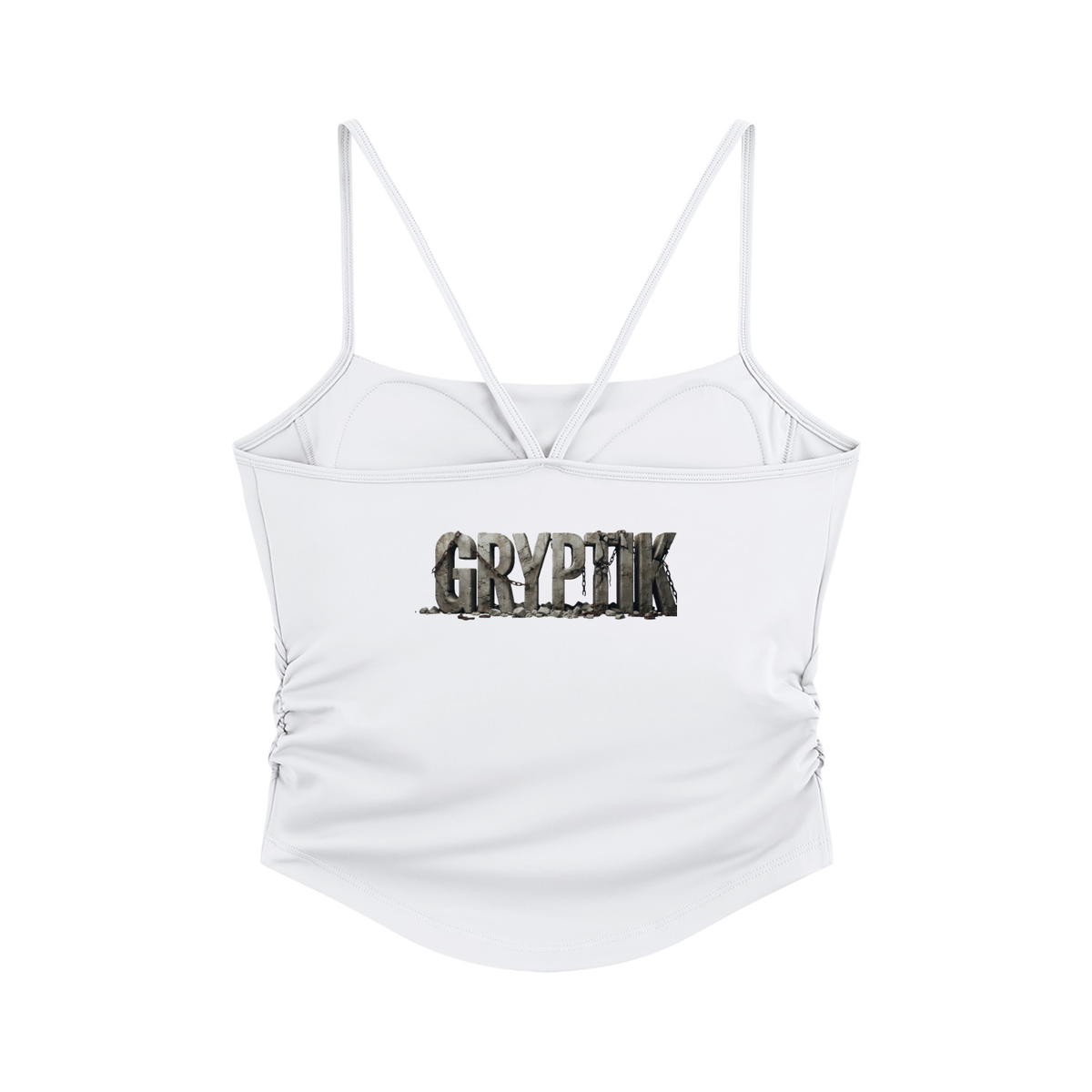 Gryptik Heart Ruched Yoga Tank Top