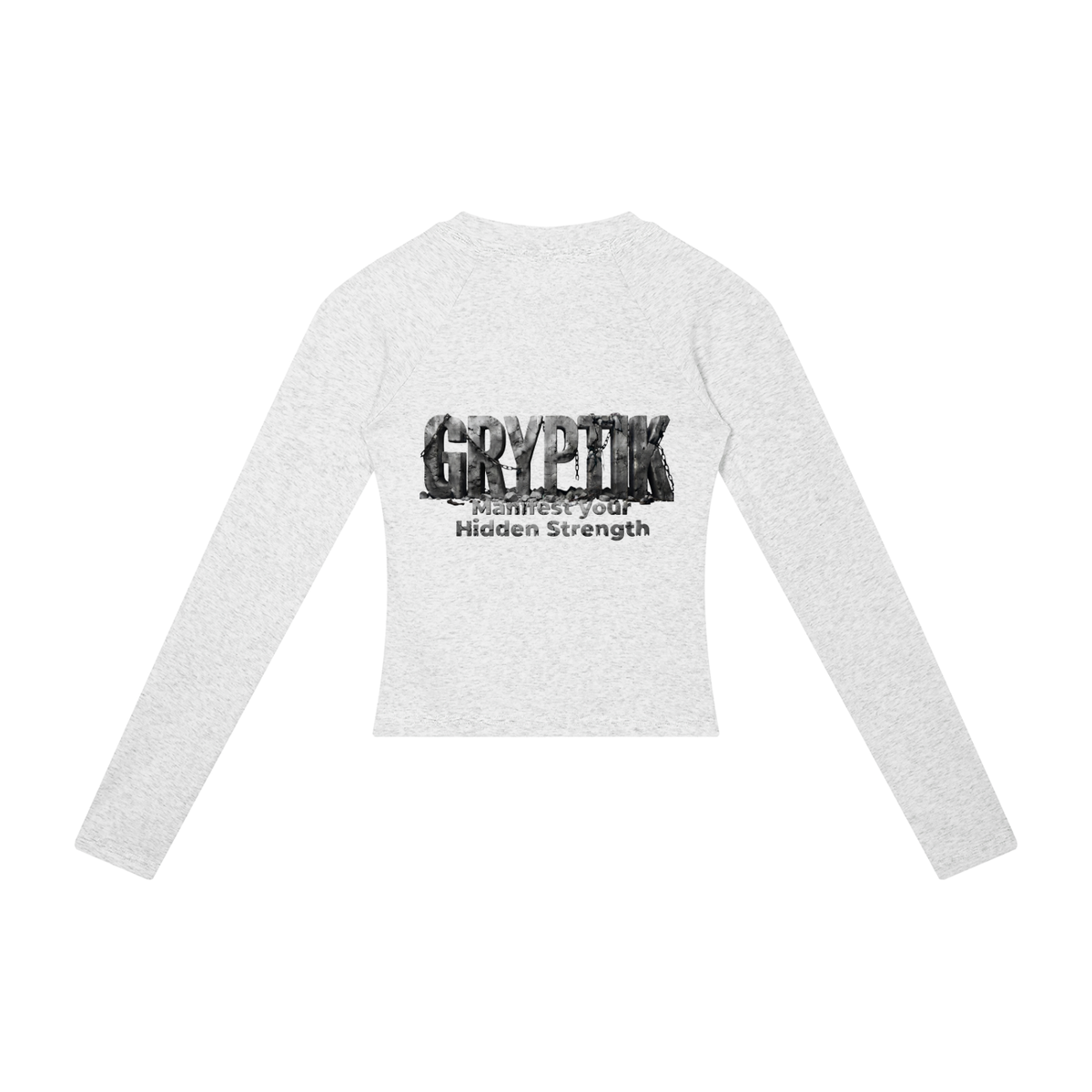 Gryptik Stitch Puppy (Teal) Slim Raglan Long Sleeve T-Shirt