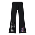 Women’s Gryptik Stitch Puppy (Purple) Flared Drawstring Yoga Pants
